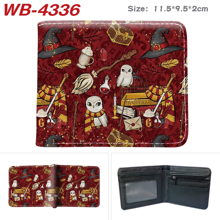 Harry Potter  Animation color PU leather folding wallet 11.5X9X2CM  WB-4336A