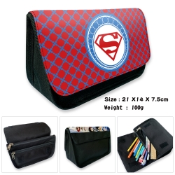 Superhero Velcro canvas zipper...
