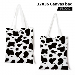 cow cartoon canvas bag 32X36CM...