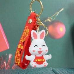 rabbit Cartoon doll key chain ...