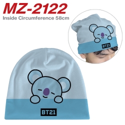 BTS flannel full color hat cos...