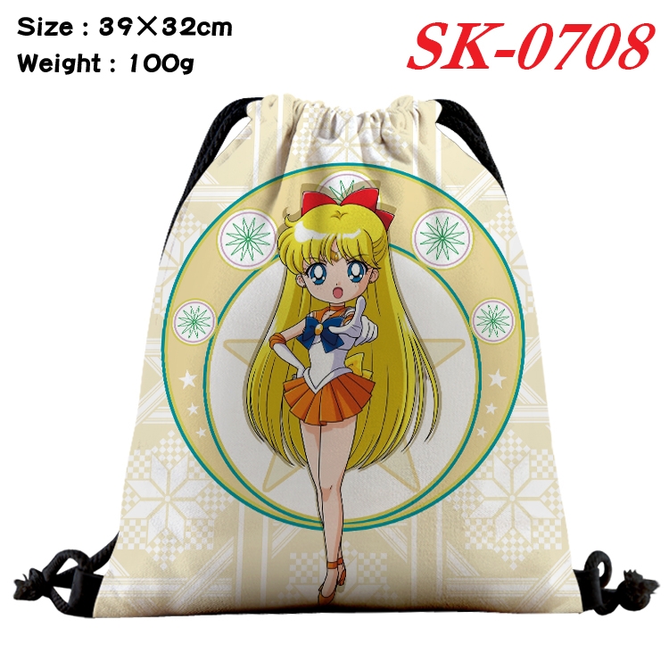 sailormoon Anime perimeter waterproof nylon full color bundle pocket 39x32cm  SK-0708A