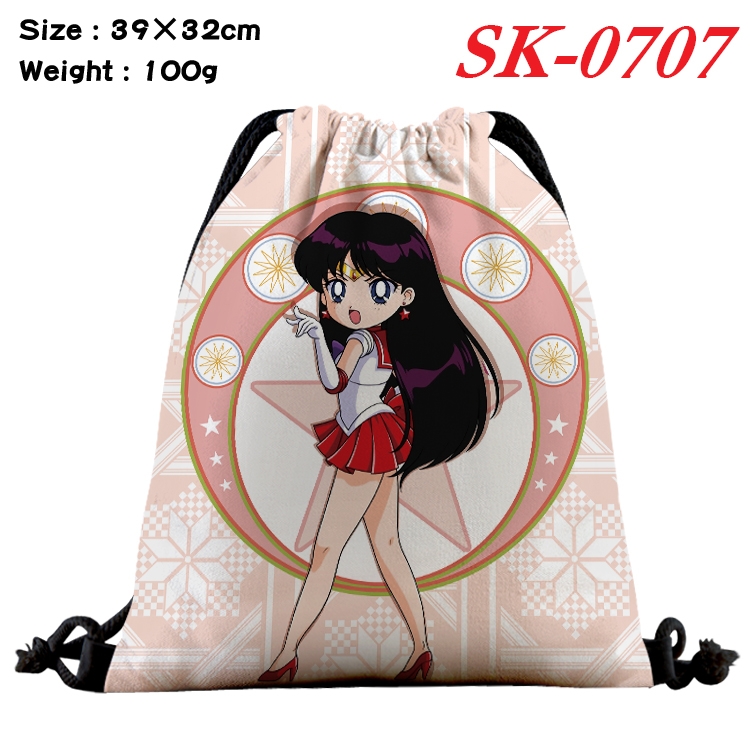 sailormoon Anime perimeter waterproof nylon full color bundle pocket 39x32cm SK-0707A