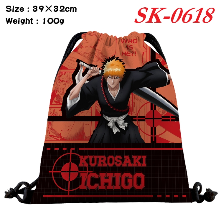 Bleach Anime perimeter waterproof nylon full color bundle pocket 39x32cm SK-0618A