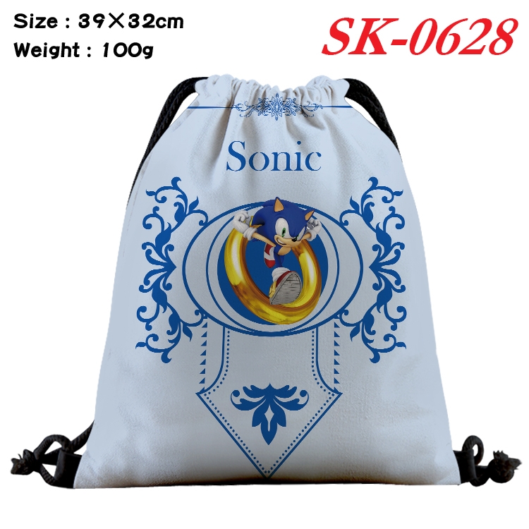 Sonic The Hedgehog Anime perimeter waterproof nylon full color bundle pocket 39x32cm SK-0628A