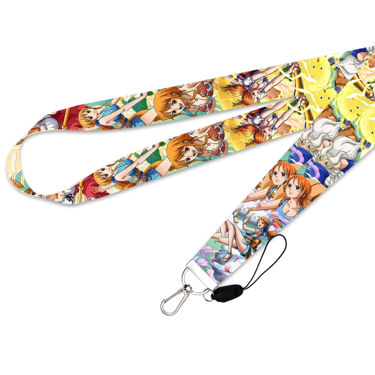 One Piece Silver buckle long mobile phone lanyard 45cm price for 10 pcs