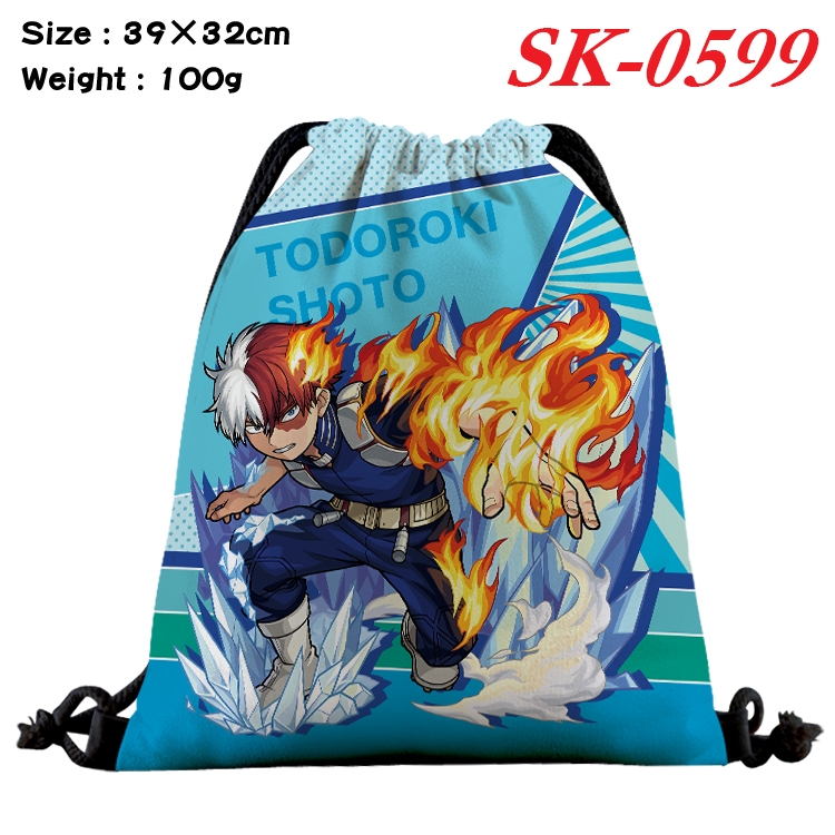 My Hero Academia Anime perimeter waterproof nylon full color bundle pocket 39x32cm 100g SK-0599A