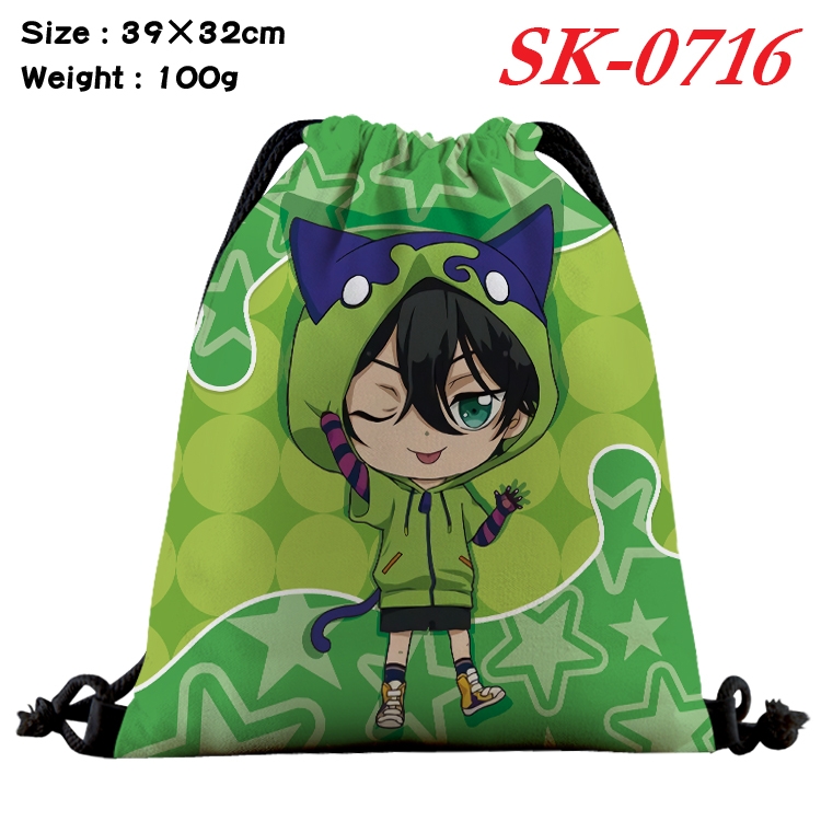 SK∞ Anime perimeter waterproof nylon full color bundle pocket 39x32cm SK-0716A