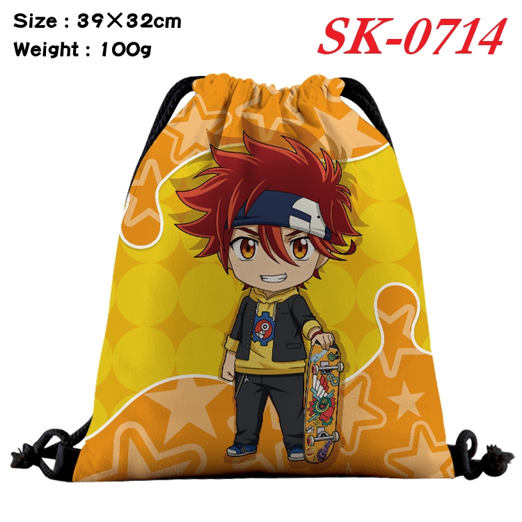 SK∞ Anime perimeter waterproof nylon full color bundle pocket 39x32cm SK-0714A