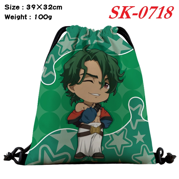 SK∞ Anime perimeter waterproof nylon full color bundle pocket 39x32cm SK-0718A