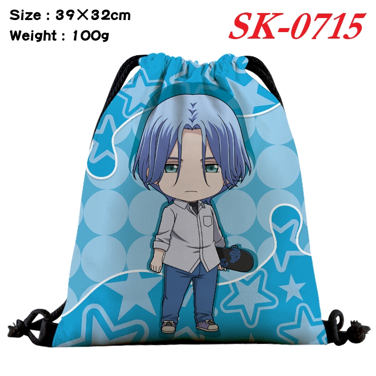 SK∞ Anime perimeter waterproof nylon full color bundle pocket 39x32cm SK-0715A