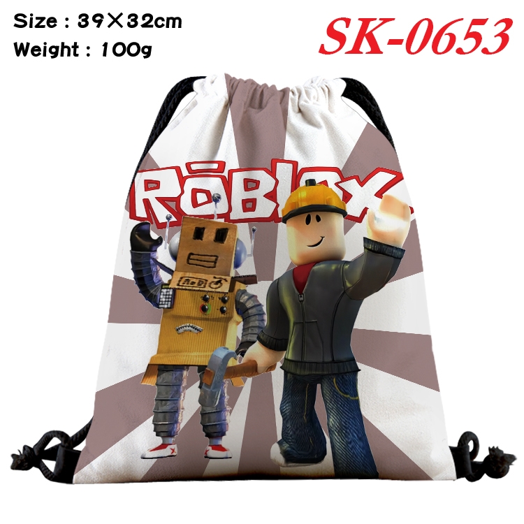 Robllox Anime perimeter waterproof nylon full color bundle pocket 39x32cm  SK-0653A