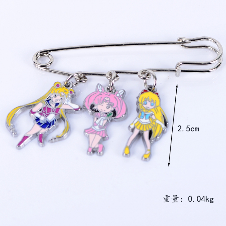sailormoon Anime metal brooch bag accessories pants waist clip price for 5 pcs