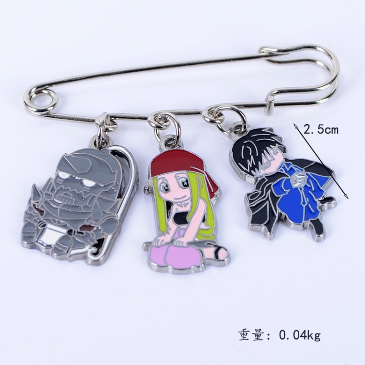Fullmetal Alchemist Anime metal brooch bag accessories pants waist clip price for 5 pcs