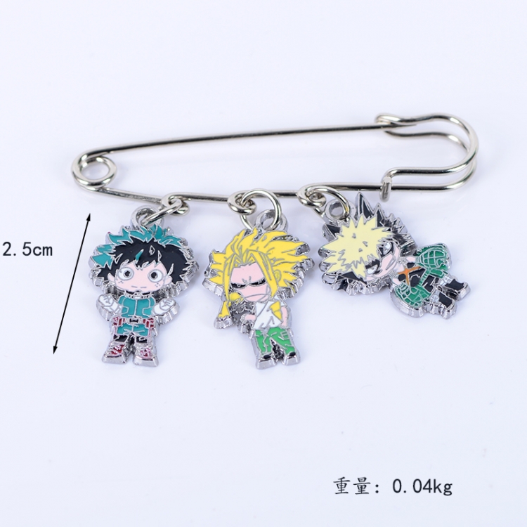 My Hero Academia Anime metal brooch bag accessories pants waist clip price for 5 pcs