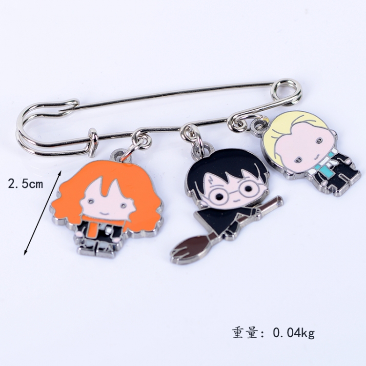 Harry Potter Anime metal brooch bag accessories pants waist clip price for 5 pcs