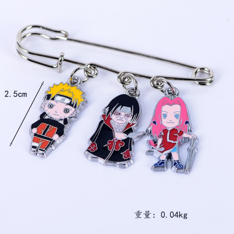 Naruto Anime metal brooch bag accessories pants waist clip price for 5 pcs