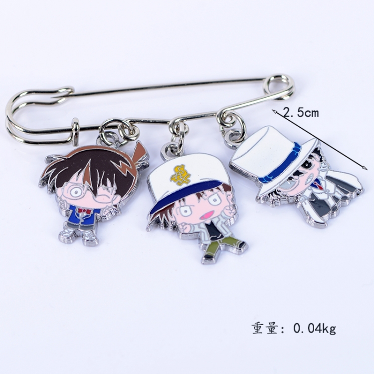 Detective conan Anime metal brooch bag accessories pants waist clip price for 5 pcs