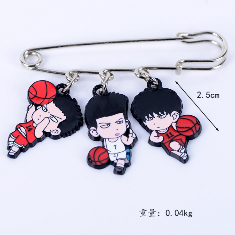 Slam Dunk Anime metal brooch bag accessories pants waist clip price for 5 pcs