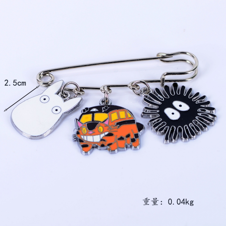 TOTORO Anime metal brooch bag accessories pants waist clip price for 5 pcs
