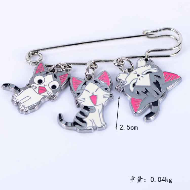Sweet Cat Anime metal brooch bag accessories pants waist clip price for 5 pcs