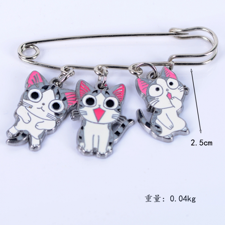 Sweet Cat Anime metal brooch bag accessories pants waist clip price for 5 pcs