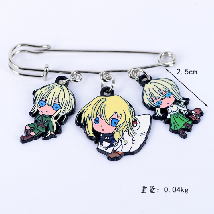 Violet Evergarden Anime metal brooch bag accessories pants waist clip price for 5 pcs
