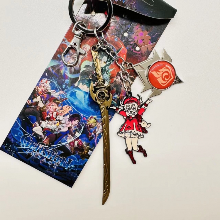 Genshin Impact Game peripheral key chain schoolbag pendant