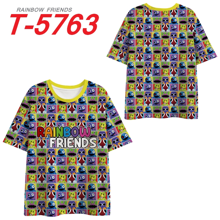 Rainbow friends Anime Full Color Milk Silk Short Sleeve T-Shirt from S to 6XL T-5763