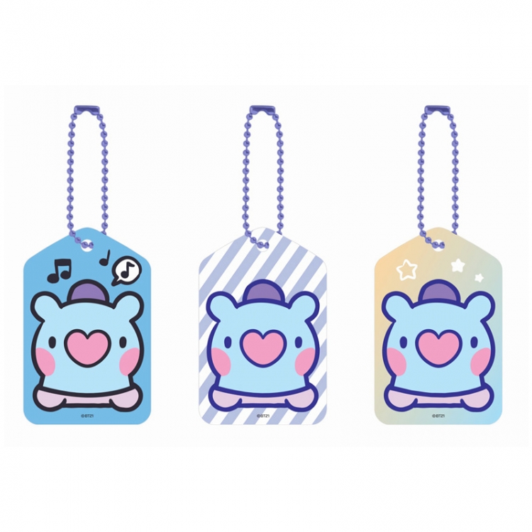 BTS Acrylic key ring bag pendant 5.5CM price for 5 pcs