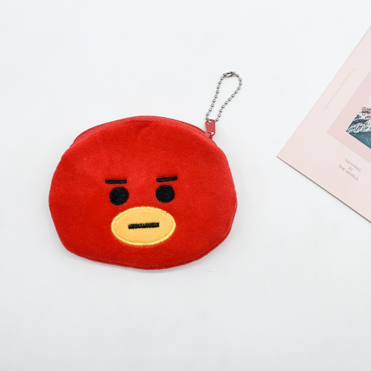 BTS Plush three-dimensional wallet cute storage price for 5 pcsbag
