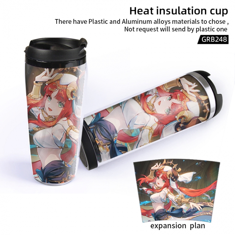 Genshin Impact Animation Starbucks plastic leak proof heat insulation cup can be customized according to the drawing