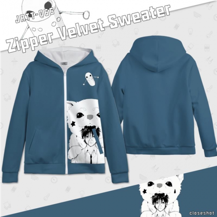 HunterXHunter Anime full-color plush zipper sweater  from S to 3XL JRTT066
