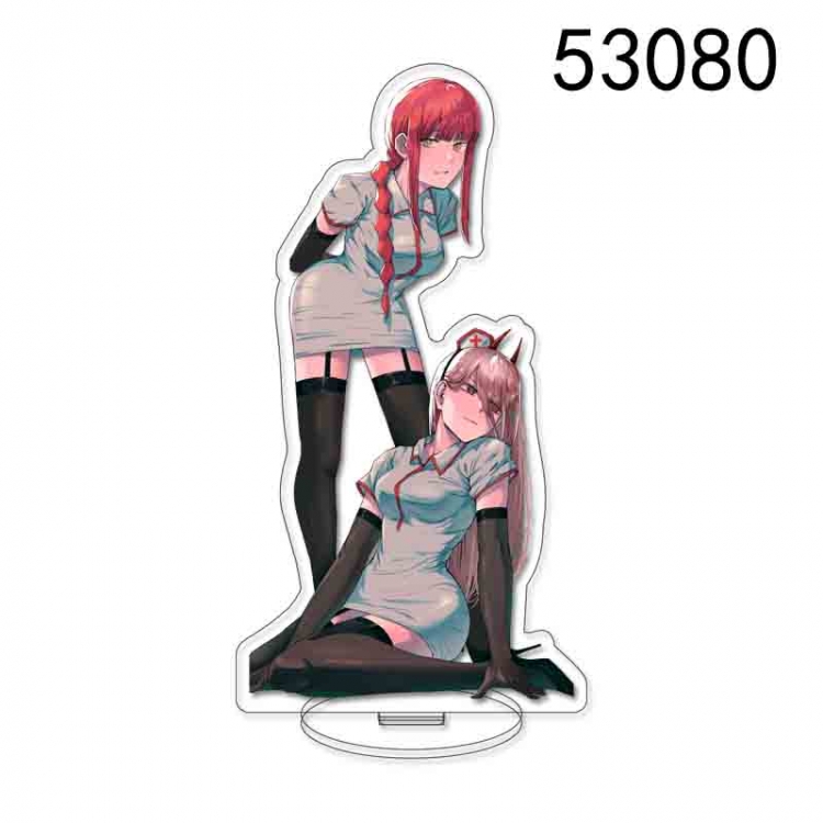 Chainsaw man Anime characters acrylic Standing Plates Keychain 15CM 53080