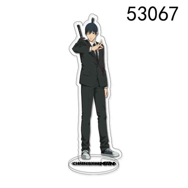 Chainsaw man Anime characters acrylic Standing Plates Keychain 15CM 53067