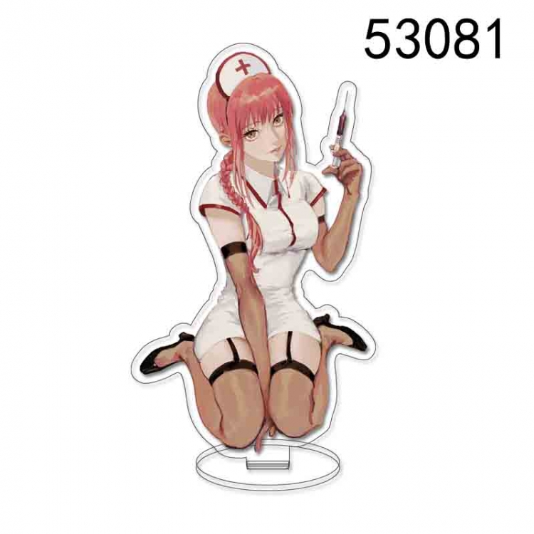 Chainsaw man Anime characters acrylic Standing Plates Keychain 15CM 53081