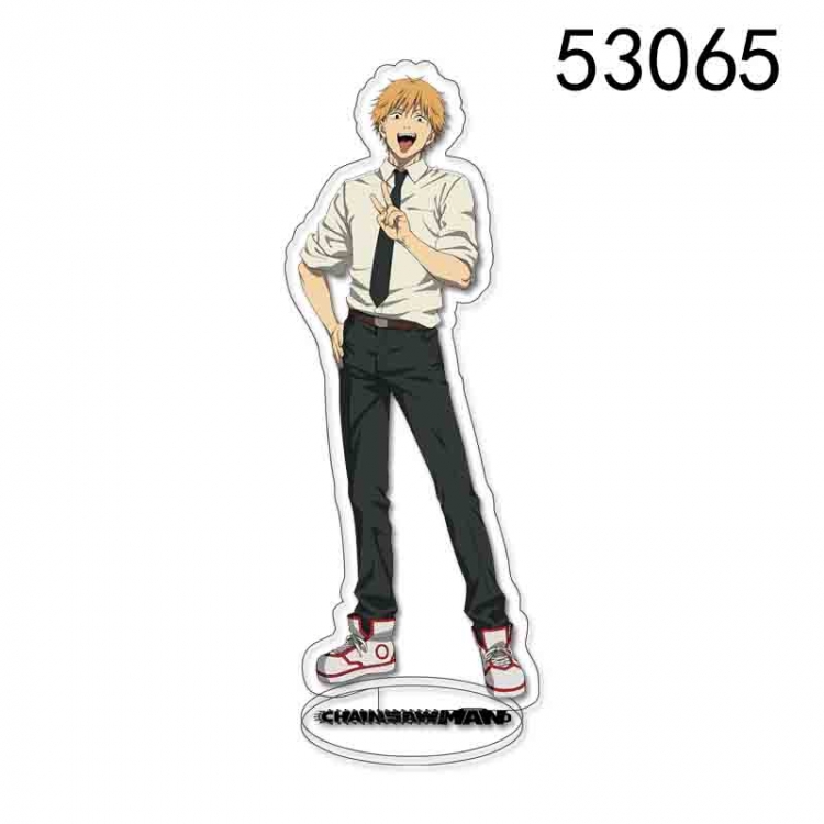 Chainsaw man Anime characters acrylic Standing Plates Keychain 15CM 53065