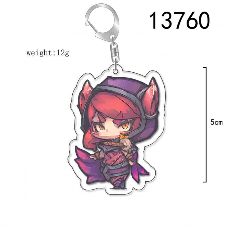 League of Legends Anime Acrylic Keychain Charm price for 5 pcs