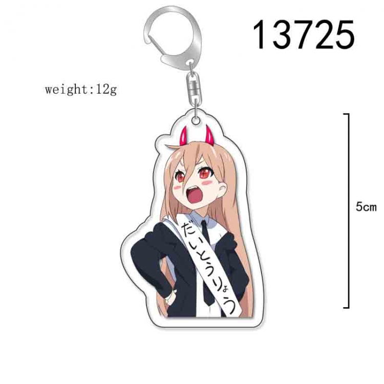 Chainsaw man Anime Acrylic Keychain Charm price for 5 pcs 13725