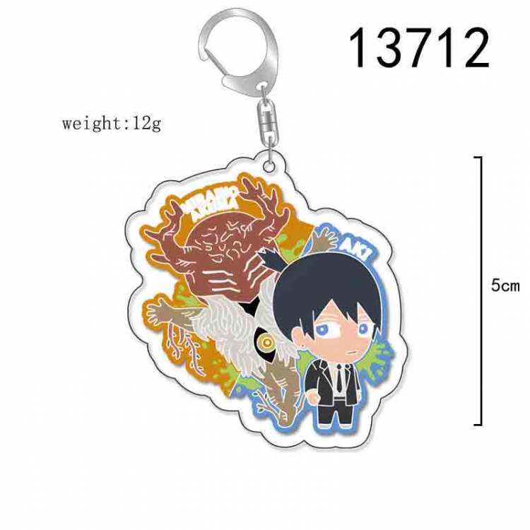 Chainsaw man Anime Acrylic Keychain Charm price for 5 pcs 13712