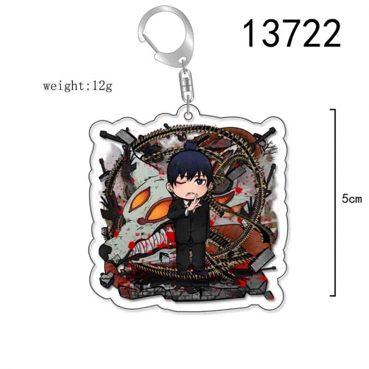 Chainsaw man Anime Acrylic Keychain Charm price for 5 pcs 13722