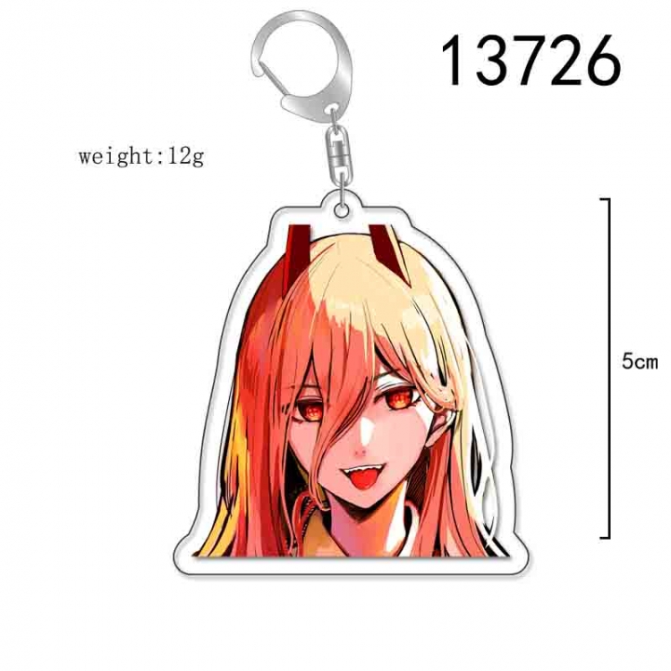 Chainsaw man Anime Acrylic Keychain Charm price for 5 pcs 13726