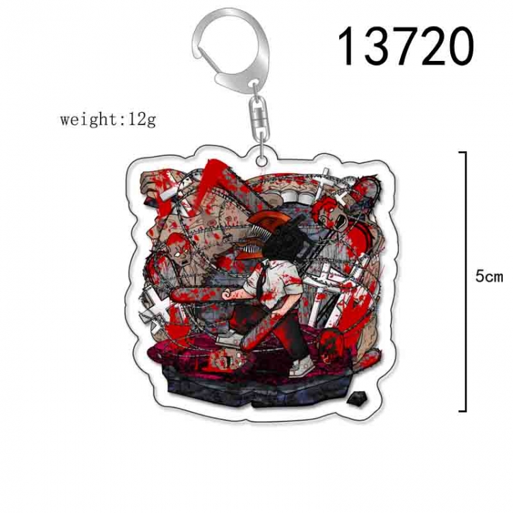 Chainsaw man Anime Acrylic Keychain Charm price for 5 pcs 13720