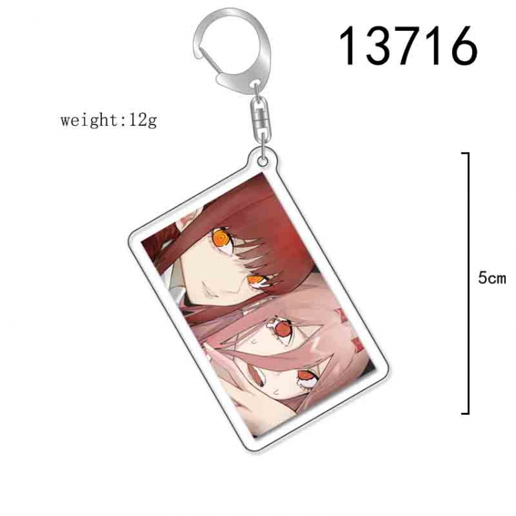 Chainsaw man Anime Acrylic Keychain Charm price for 5 pcs 13716