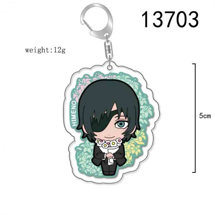 Chainsaw man Anime Acrylic Keychain Charm price for 5 pcs 13703