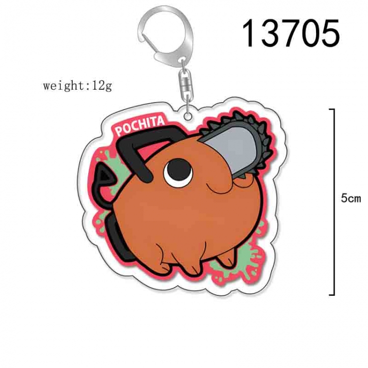 Chainsaw man Anime Acrylic Keychain Charm price for 5 pcs 13705