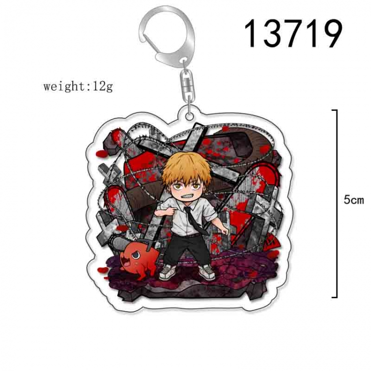 Chainsaw man Anime Acrylic Keychain Charm price for 5 pcs 13719