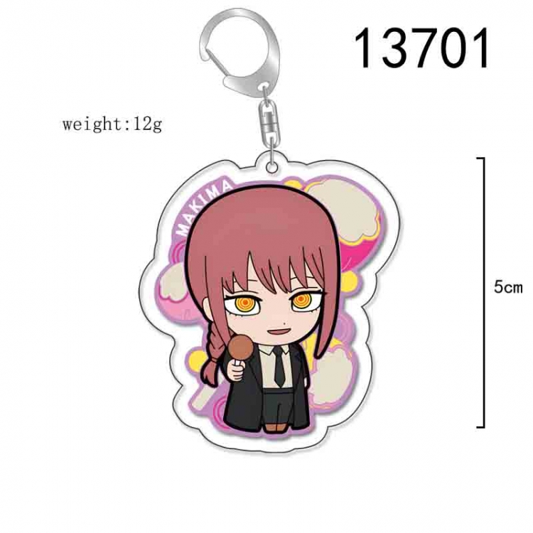 Chainsaw man Anime Acrylic Keychain Charm price for 5 pcs 13701