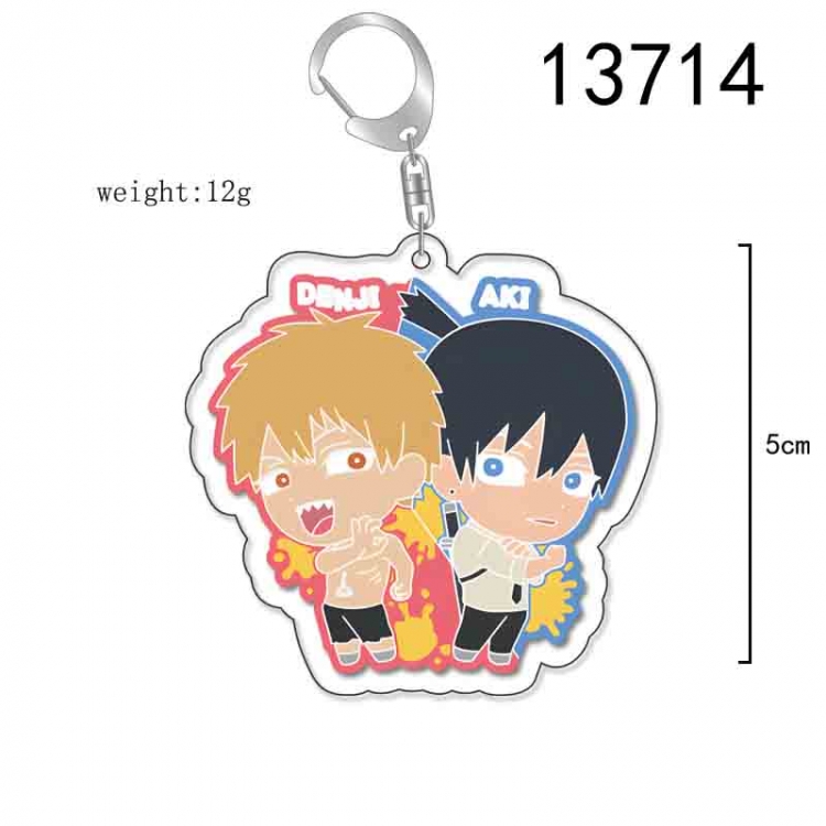 Chainsaw man Anime Acrylic Keychain Charm price for 5 pcs 13714