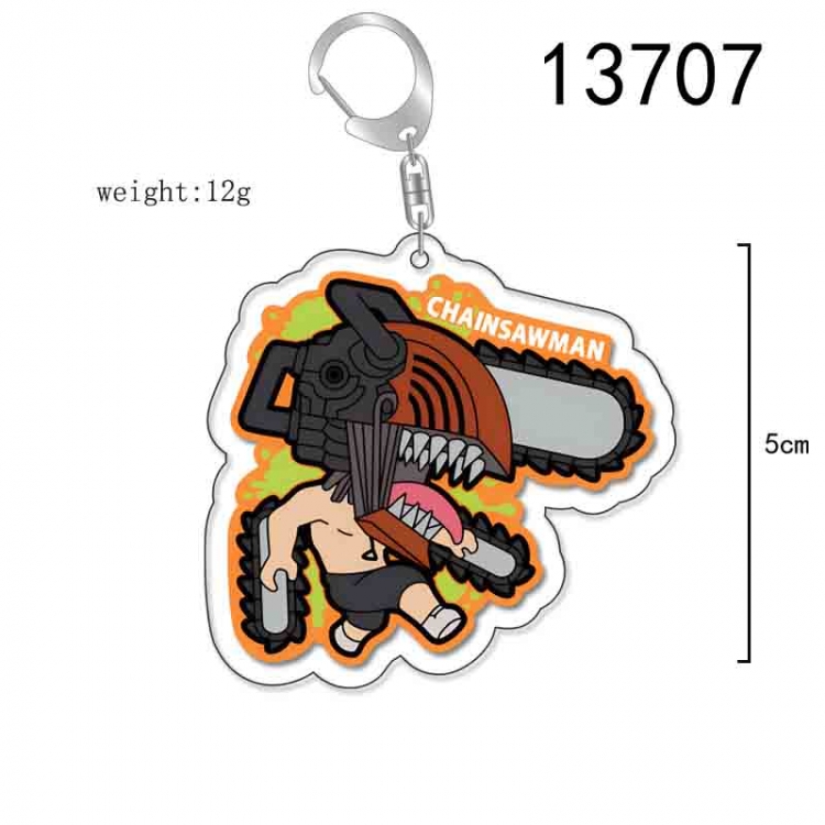 Chainsaw man Anime Acrylic Keychain Charm price for 5 pcs 13707